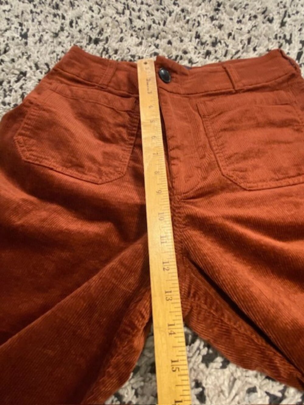 Anthropologie Maeve The Colette Corduroy Cropped Pants Size 31 - Picture 15 of 16